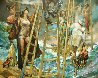 Forgotten By Noah Triptych 2016 48x60 Huge Original Painting by  Voytek - 3