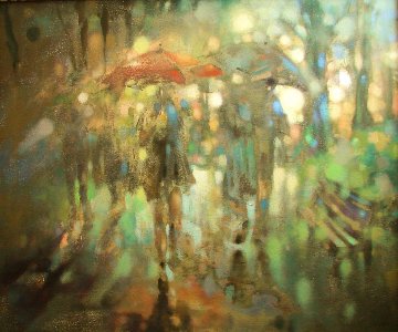 In The Park 2016 30x36 Original Painting - Voytek In The Park 2016 30x36 Original Painting - Voytek