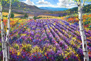 Magic of Provence 2011 30x60 Original Painting - Jennifer Vranes Magic of Provence 2011 30x60 Original Painting - Jennifer Vranes