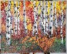 Autumn Jewel IV 48x60 Huge Original Painting by Jennifer Vranes - 1