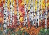 Autumn Jewel IV 48x60 Huge Original Painting by Jennifer Vranes - 0