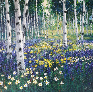 Out of Bounds IV 48x48 Original Painting - Jennifer Vranes Out of Bounds IV 48x48 Original Painting - Jennifer Vranes