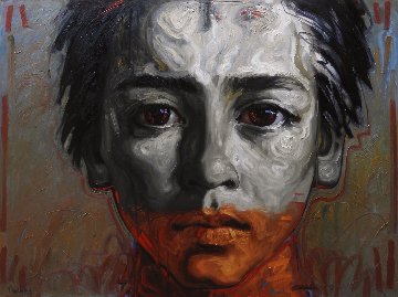 Jerome, My Son 2018 59x78 Original Painting - Nico Vrielink Jerome, My Son 2018 59x78 Original Painting - Nico Vrielink