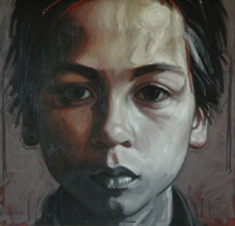 Jerome, My Son 47x47 Original Painting - Nico Vrielink Jerome, My Son 47x47 Original Painting - Nico Vrielink