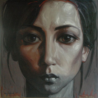 Jeane, As She Developed 47x47 Original Painting - Nico Vrielink Jeane, As She Developed 47x47 Original Painting - Nico Vrielink