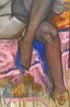 Seated Asian Woman 2025 - 39x16 Oil on Canvas Original Painting by Nico Vrielink - 3 Seated Asian Woman 2025 - 39x16 Oil on Canvas Original Painting by Nico Vrielink - 3