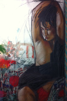 Nippon Girl 1990 49x37 Original Painting - Nico Vrielink Nippon Girl 1990 49x37 Original Painting - Nico Vrielink