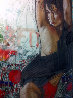 Nippon Girl 1990 49x37 Huge Original Painting by Nico Vrielink - 2