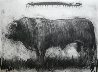 Bull Charcoal 2013 30x40 Drawing by Nico Vrielink - 1