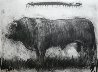 Bull Charcoal 2013 30x40 Drawing by Nico Vrielink - 0