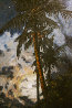 Moonlight View From My Garden in Bali/Indonesia  2013 59x39  Huge Original Painting by Nico Vrielink - 0