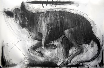 Sputnik, My Dog Drawing 2015 39x59 Drawing - Nico Vrielink Sputnik, My Dog Drawing 2015 39x59 Drawing - Nico Vrielink