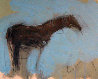 Solitary Horse 1992 9x10 Original Painting by Theodore (Ted) Waddell - 0 Solitary Horse 1992 9x10 Original Painting by Theodore (Ted) Waddell - 0