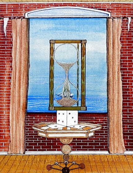 Time Transfixed 1973 Watercolor by Gordon Wagner - For Sale on Art ...