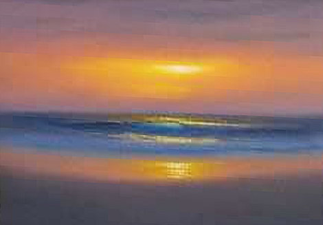 Sweet Sun of Summer 2009 12x16 Original Painting - Walfrido Garcia