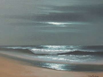 Gilgo Beach, Long Island, New York  2009 20x24 Original Painting - Walfrido Garcia