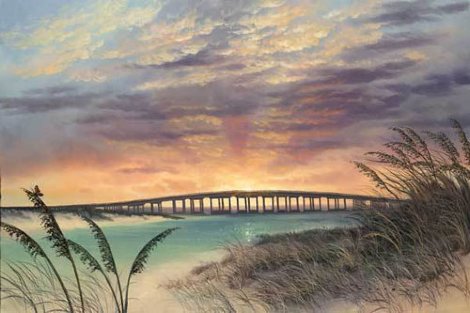 A Bridge of Destiny (Destin's Bridge) AP 2007 Florida Limited Edition Print - Walfrido Garcia