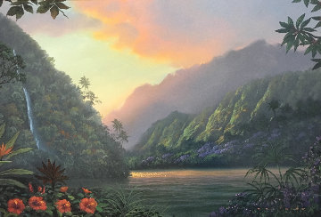 Promise And Hope 2000 32x44 Super Huge Original Painting - Walfrido Garcia Promise And Hope 2000 32x44 Super Huge Original Painting - Walfrido Garcia