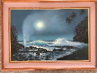 Tide Pools And Blowholes 2000 32x44 Super Huge Original Painting by Walfrido Garcia - 1 Tide Pools And Blowholes 2000 32x44 Super Huge Original Painting by Walfrido Garcia - 1