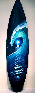 Green Room Surfboard 2016 77x20 Super Huge Original Painting - Walfrido Garcia Green Room Surfboard 2016 77x20 Super Huge Original Painting - Walfrido Garcia