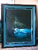 Turquoise Retreat 1996 51x41 Huge Original Painting by Walfrido Garcia - 1