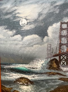 Guardian of the Gates 33x27 San Francisco - California Original Painting - Walfrido Garcia