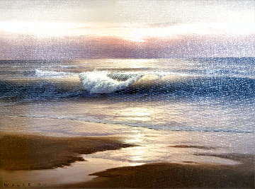 Sunset Beach 2007 24x27 Original Painting - Walfrido Garcia Sunset Beach 2007 24x27 Original Painting - Walfrido Garcia