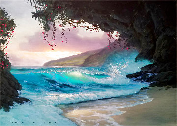 Moment of Everlasting Peace 1996 24x30 Original Painting - Walfrido Garcia Moment of Everlasting Peace 1996 24x30 Original Painting - Walfrido Garcia