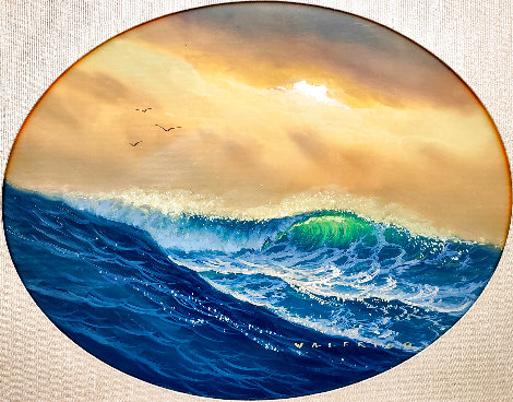 Dayglow in the Sea of Life 22x26 Original Painting - Walfrido Garcia