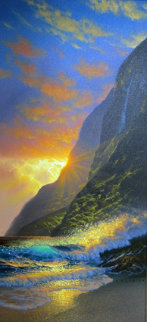 Island Gold 2004 48x27 Original Painting - Walfrido Garcia Island Gold 2004 48x27 Original Painting - Walfrido Garcia