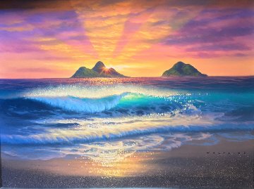 East Side Sunrise 18x24 Original Painting - Walfrido Garcia