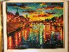 Sunset Over Seine 2014 Embellished - Paris, France Limited Edition Print by Daniel Wall - 1