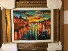 Sunset Over Seine 2014 Embellished - Paris, France Limited Edition Print by Daniel Wall - 2