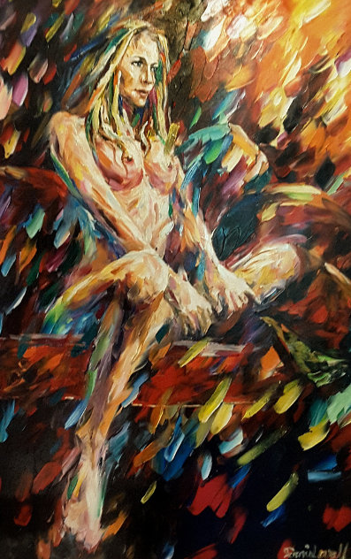 Reminiscing 2008 32x44 (Nude) Original Painting by Daniel Wall