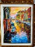 A Joyful Canal in Venice 36x30 Original Painting by Daniel Wall - 1