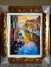 A Joyful Canal in Venice 36x30 Original Painting by Daniel Wall - 4