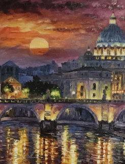 Glorious Roma Sky 2016 Embellished Limited Edition Print - Daniel Wall Glorious Roma Sky 2016 Embellished Limited Edition Print - Daniel Wall