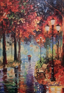 Let It Rain Embellished Limited Edition Print - Daniel Wall