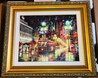 New Orleans Cable Car 2016 - Framed Embellished Giclee on Canvas  - Louisiana Limited Edition Print by Daniel Wall - 1