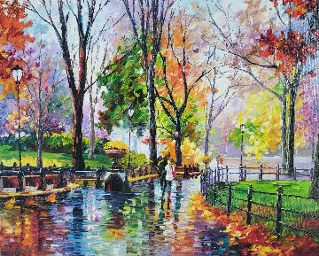 Autumn Rainy Afternoon 2014 Embellished Limited Edition Print - Daniel Wall Autumn Rainy Afternoon 2014 Embellished Limited Edition Print - Daniel Wall