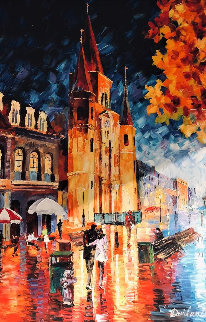 French Quarter New Orleans 39x27 Original Painting - Daniel Wall French Quarter New Orleans 39x27 Original Painting - Daniel Wall