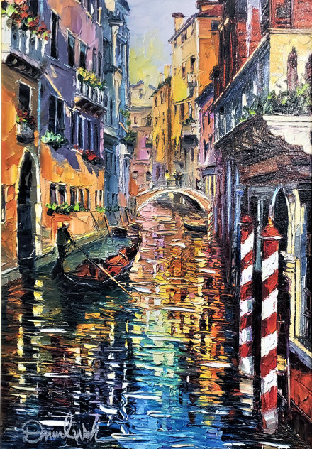 A Corner of Venice 2016 Embellished - Italy Limited Edition Print by Daniel Wall