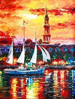 Charleston Waterfront Limited Edition Print - Daniel Wall Charleston Waterfront Limited Edition Print - Daniel Wall