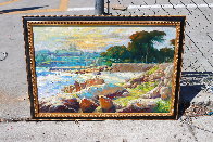 Golden Sun 2007 28x40 Huge Original Painting by Daniel Wall - 1