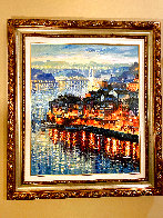 Porto City, Portugal 2014 48x41 Huge Original Painting by Daniel Wall - 1