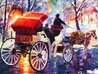 Snowy New York Embellished Giclee on Canvas 2014 - NYC Limited Edition Print by Daniel Wall - 3