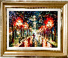 Colorful Street AP Embellished on Canvas Limited Edition Print by Daniel Wall - 1