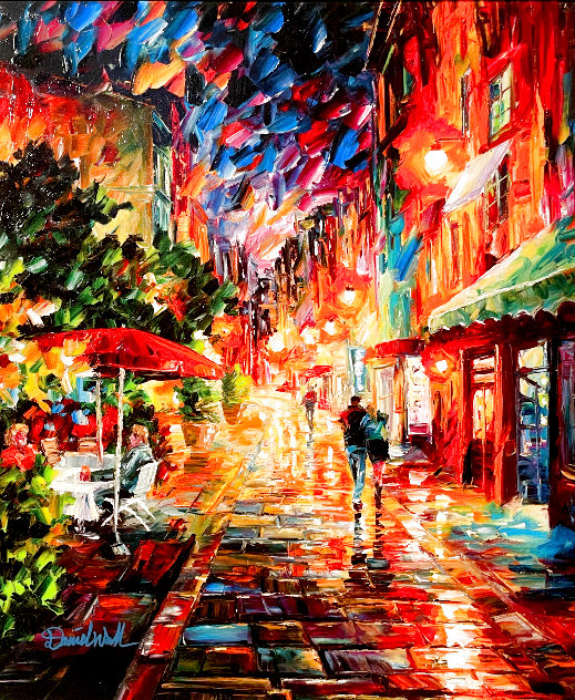 A Romantic Alley 2014 Embellished Limited Edition Print by Daniel Wall