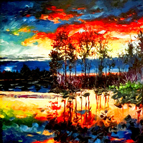 Lake Afternoon 2017 Embellished Limited Edition Print - Daniel Wall