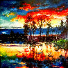 Lake Afternoon 2017 Embellished Limited Edition Print by Daniel Wall - 0
